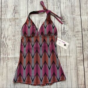 Hapari Tulum V Neck Tankini Top. Size XSmall. New With Tags.